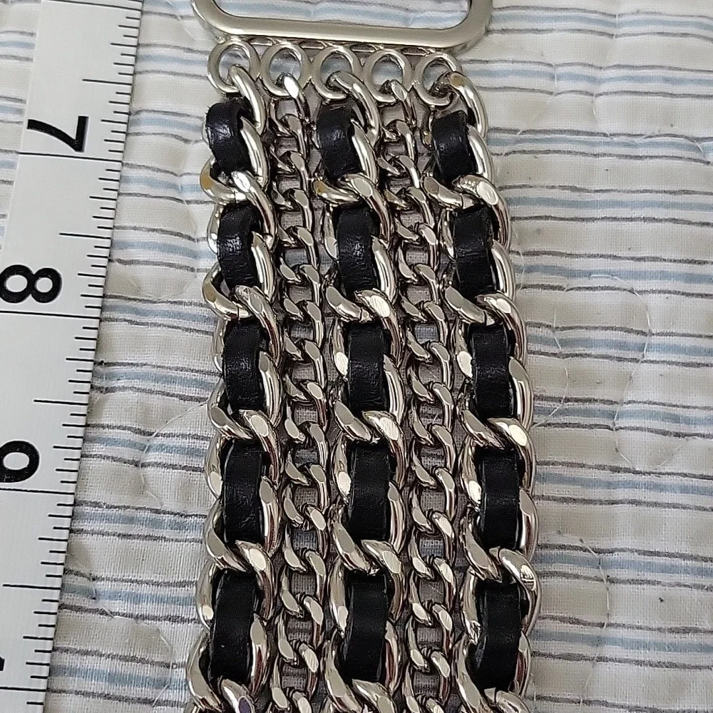 Harley Davidson Leather & Chain Belt - Picture 4 of 9